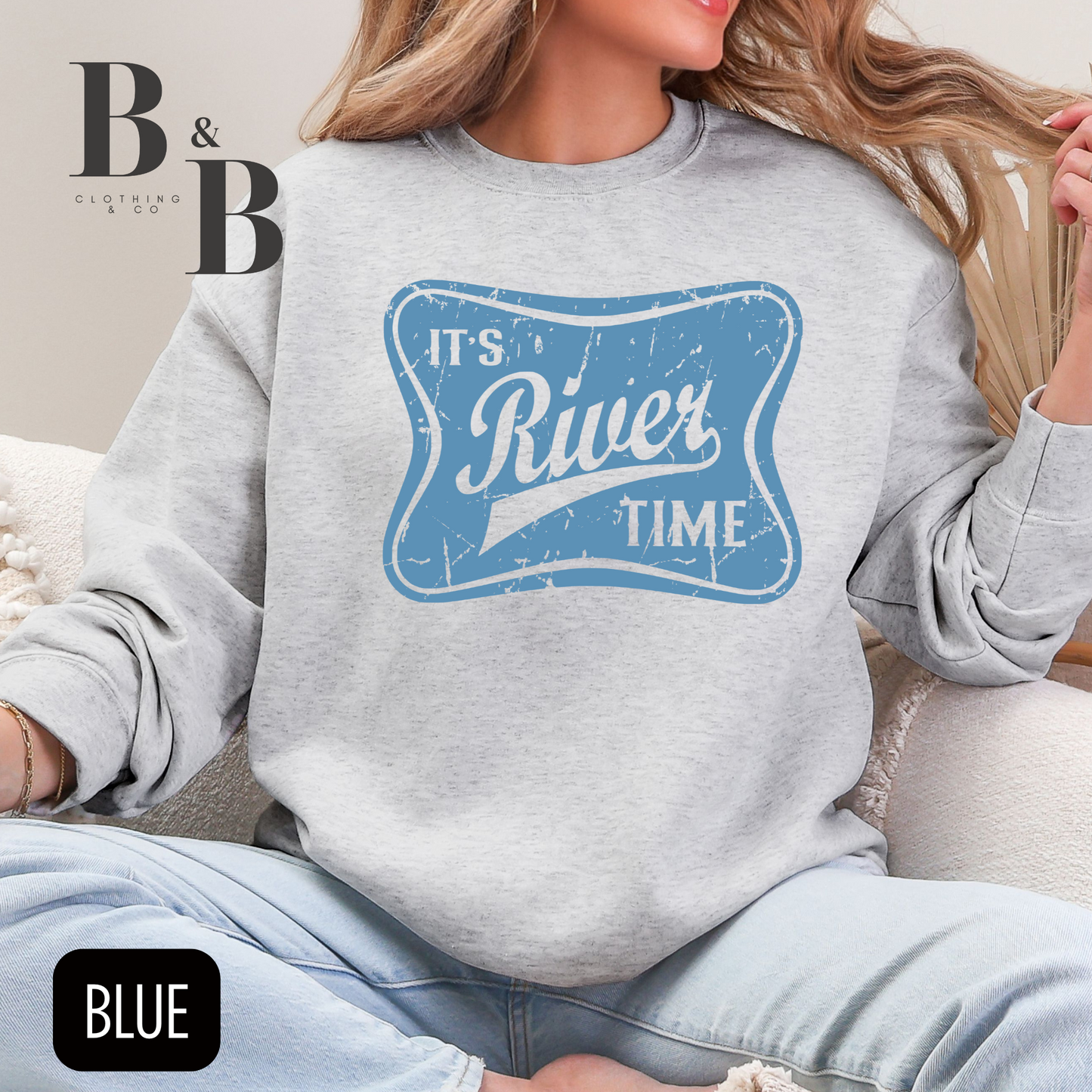 It's River Time Crewneck