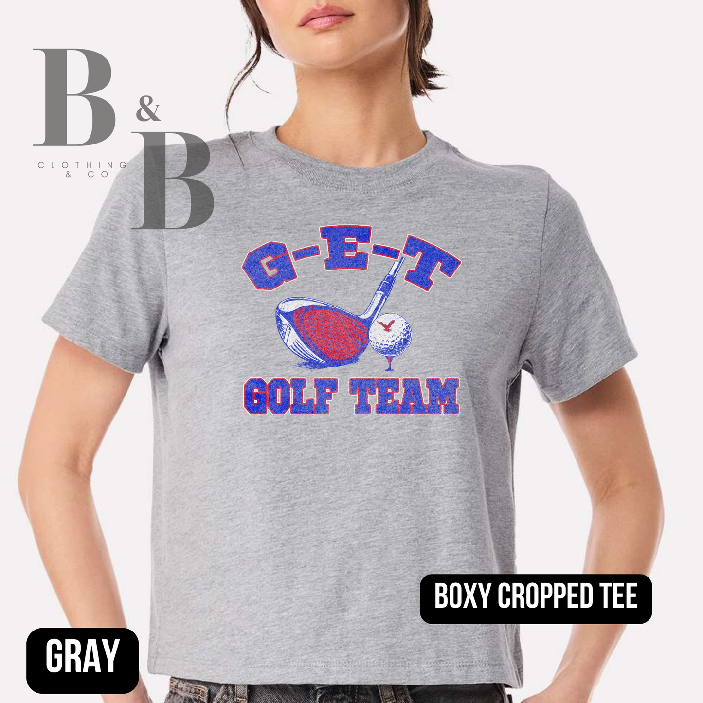 G-E-T Golf Womens Boxy Cropped Tee
