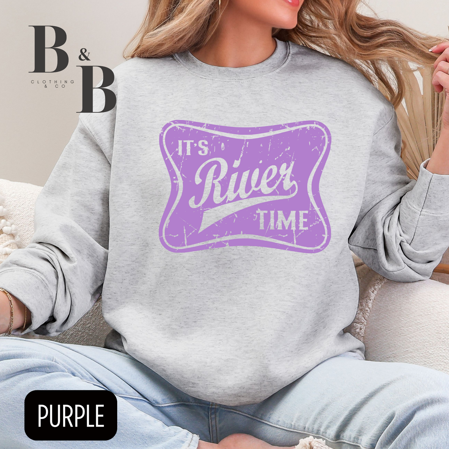 It's River Time Crewneck