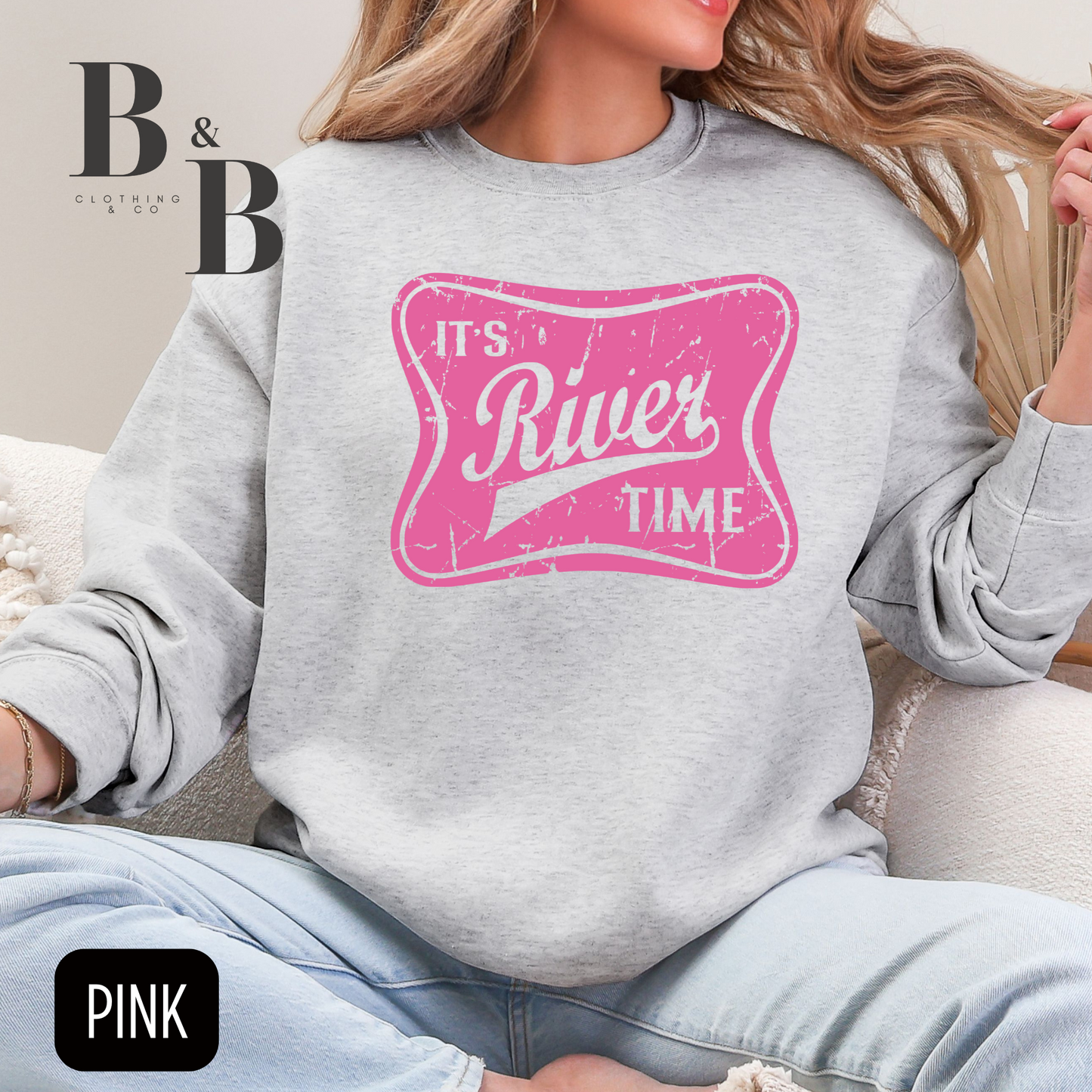 It's River Time Crewneck