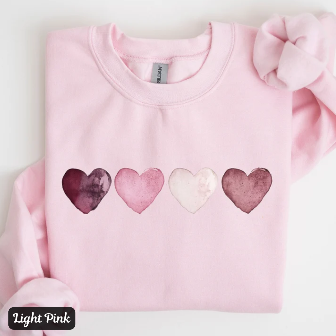 Watercolor Hearts