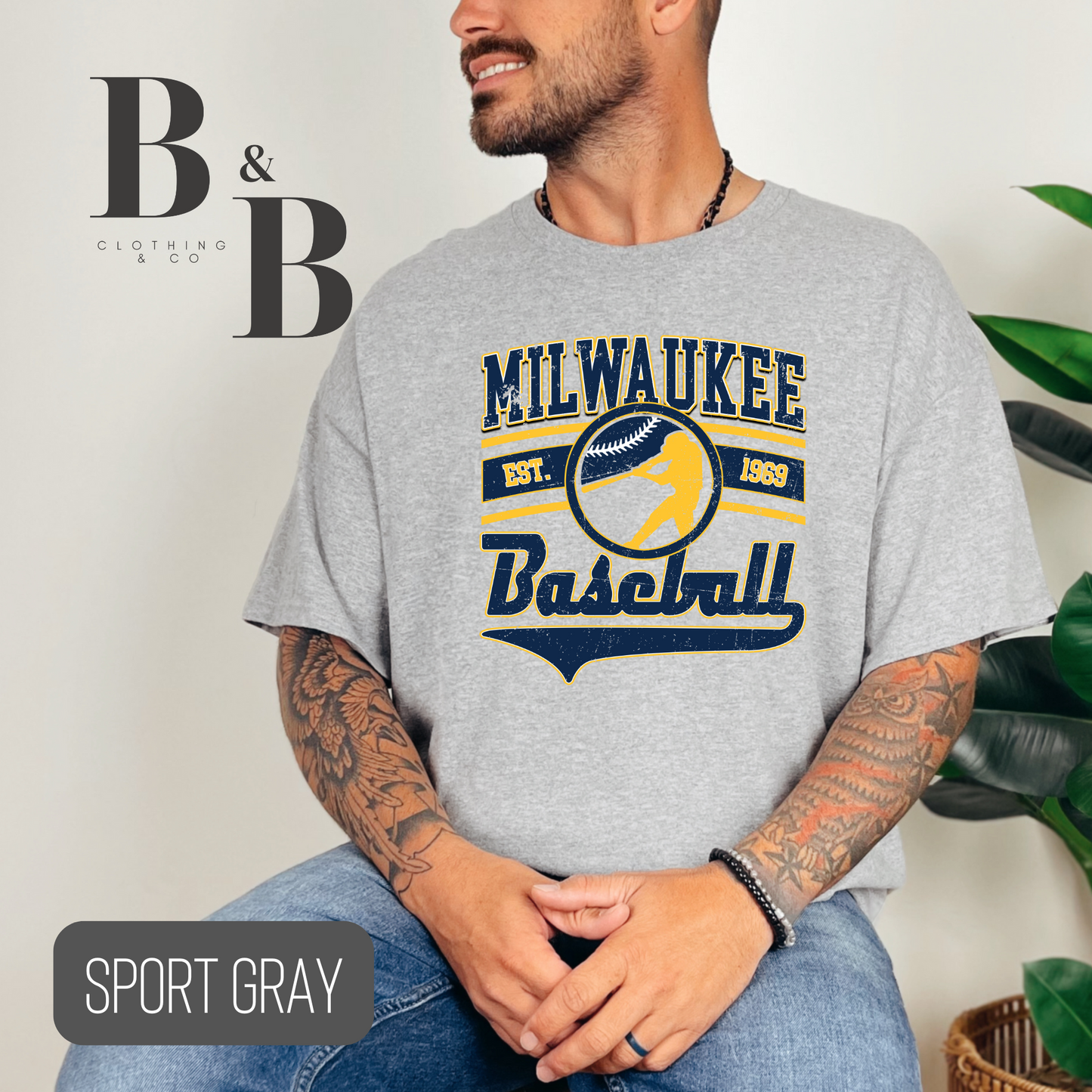 Milwaukee Baseball Tee- Adult