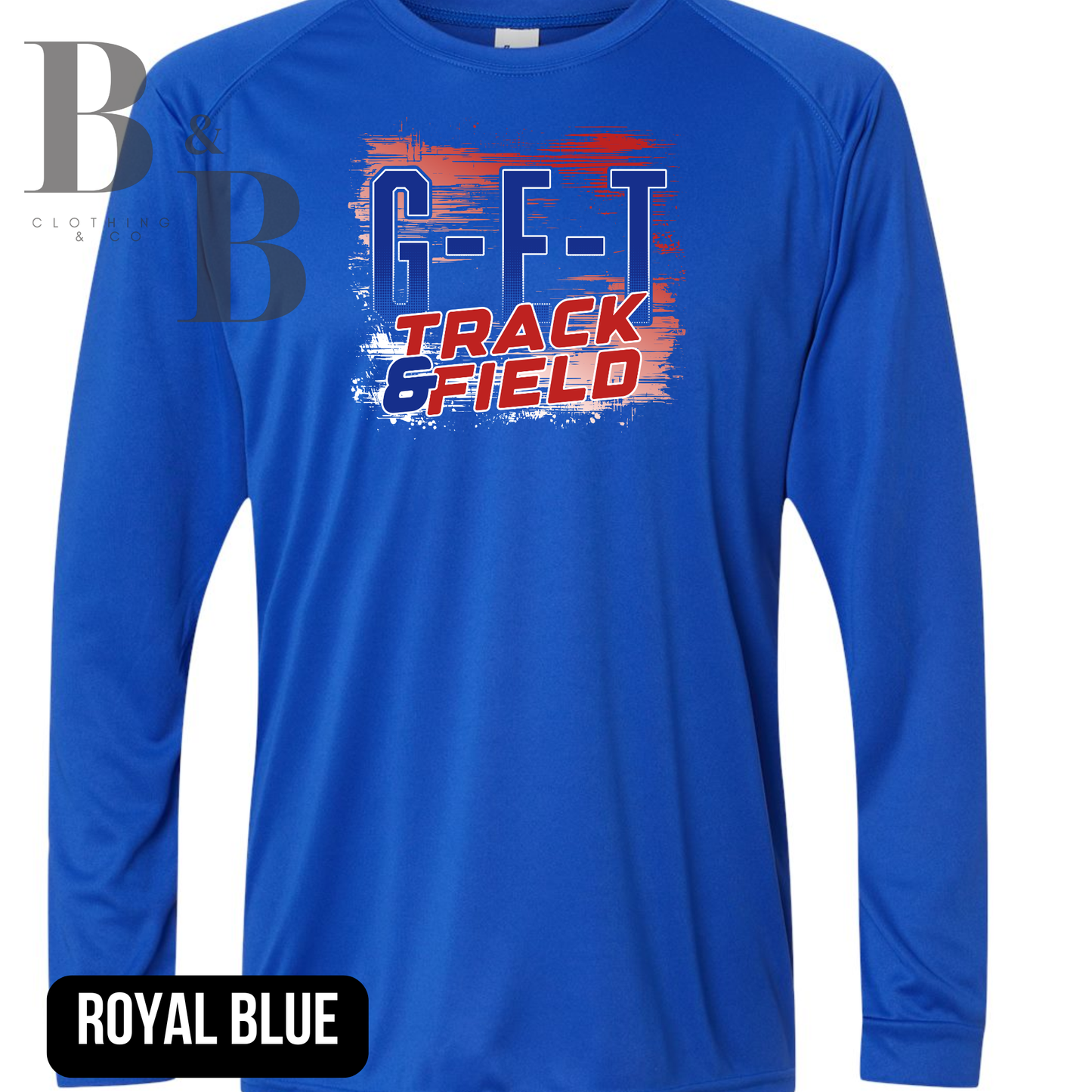 G-E-T Track & Field Adult Performance Long Sleeve Shirts