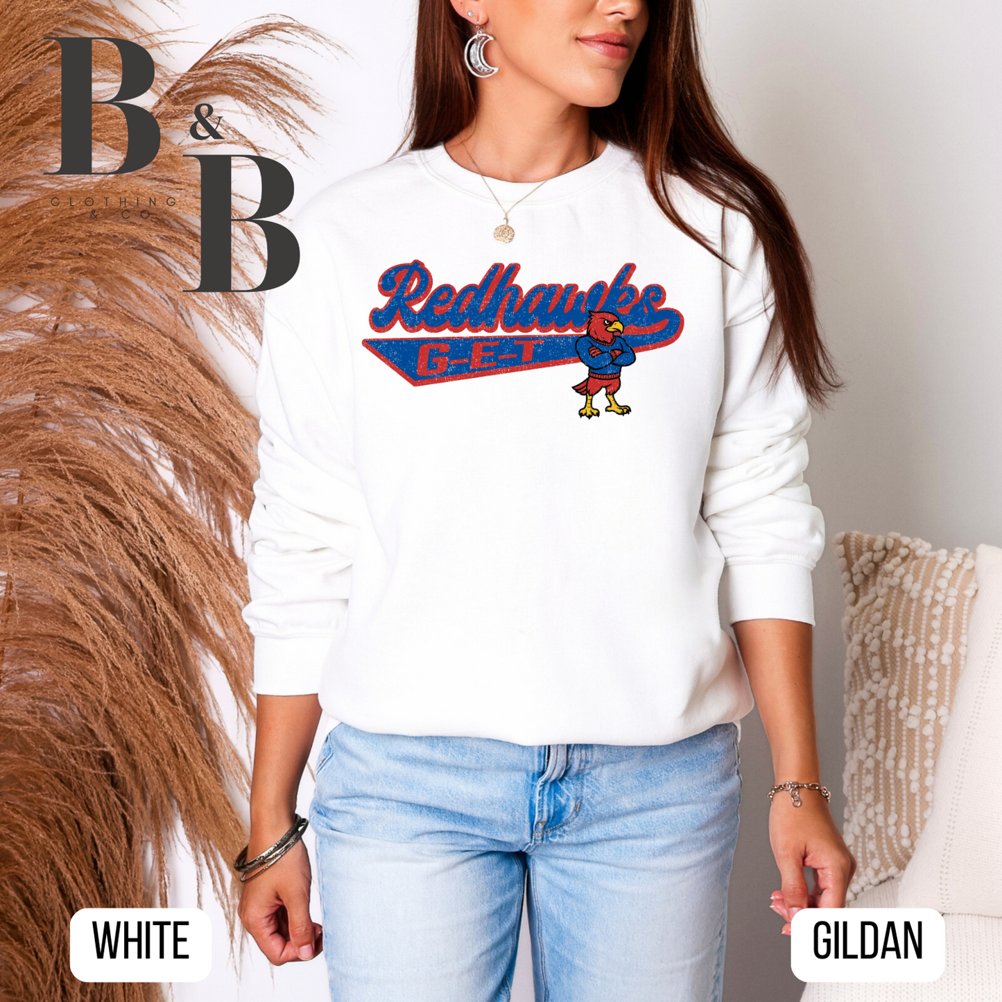 G-E-T Redhawks Mascot Sweatshirts