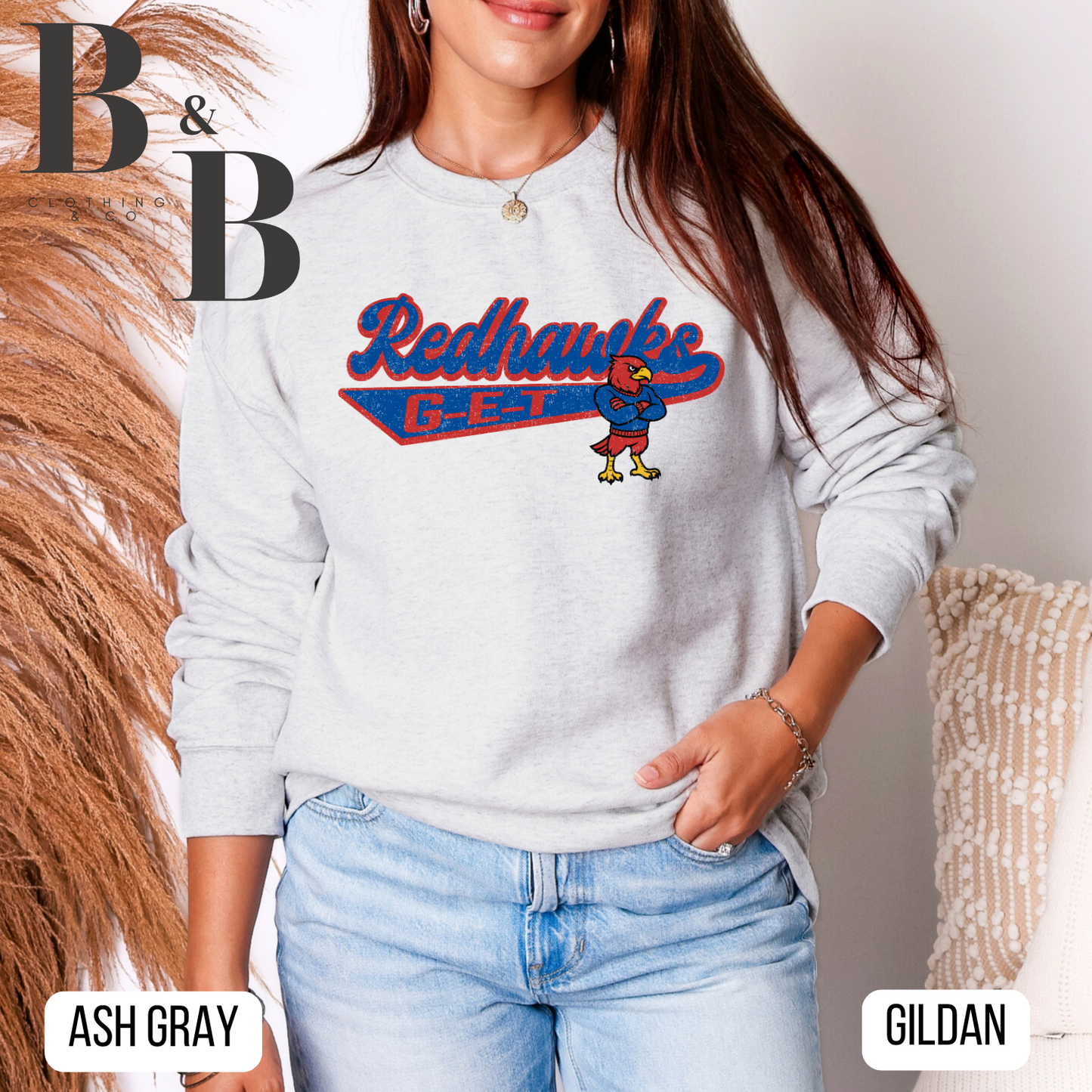 G-E-T Redhawks Mascot Sweatshirts