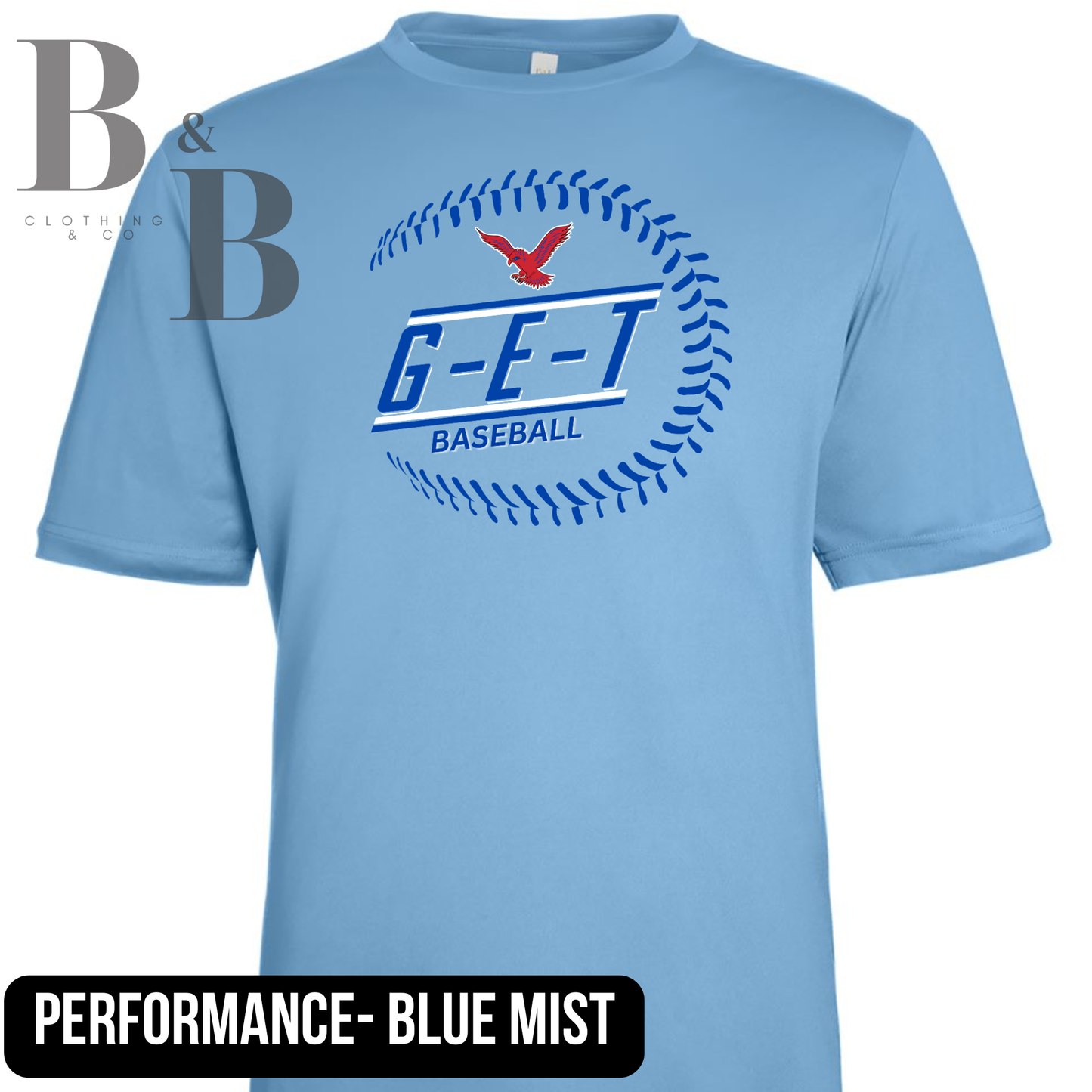 G-E-T Baseball 3 Adult & Youth Performance Tee