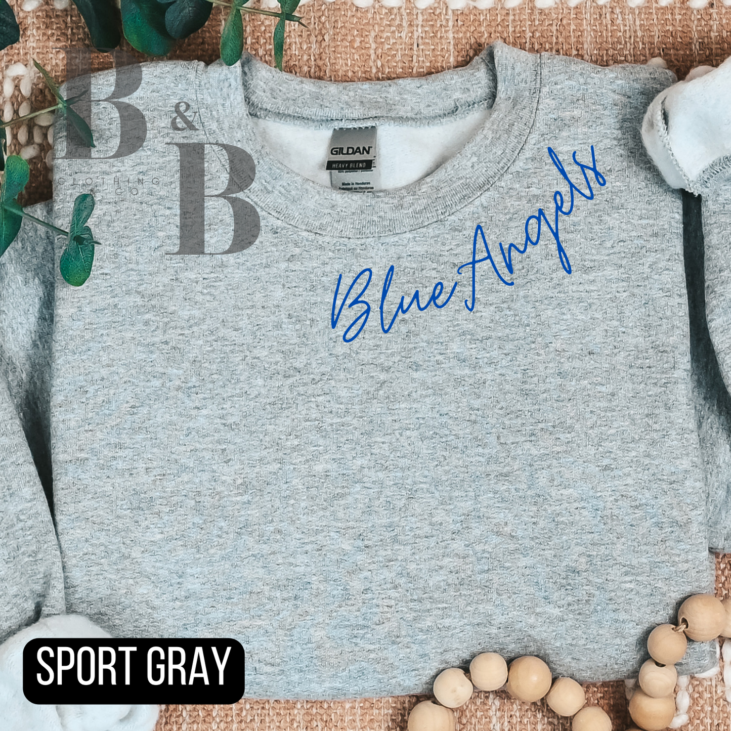 Blue Angels Collar Crewneck Sweatshirt- Youth