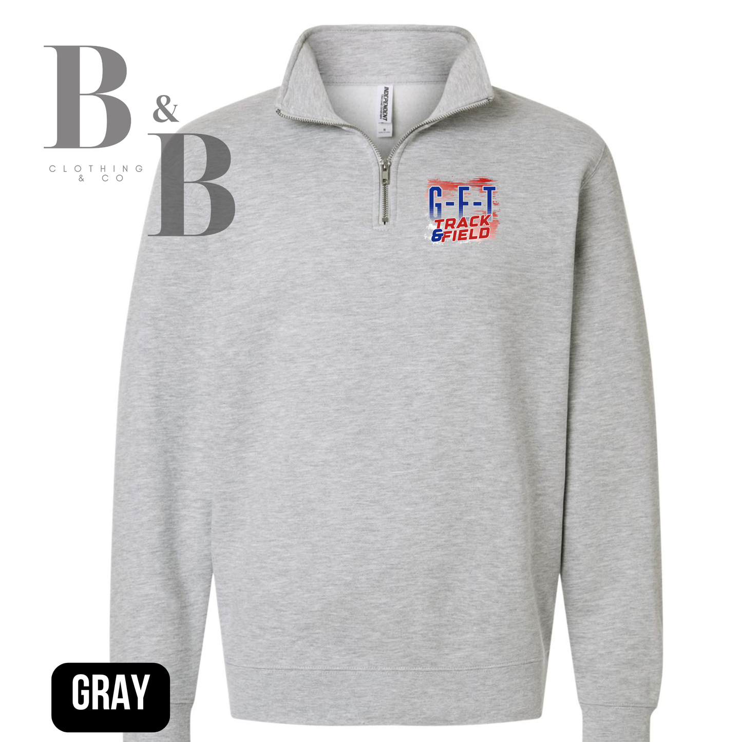 G-E-T Track & Field Cotton Quarter Zip