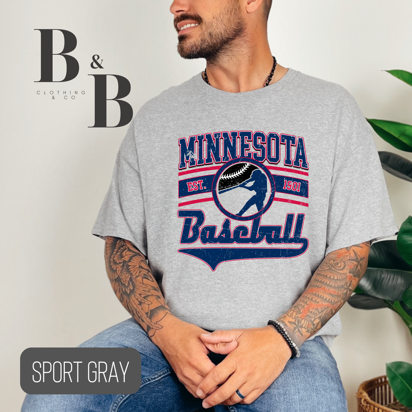 Minnesota Baseball Tee- Adult