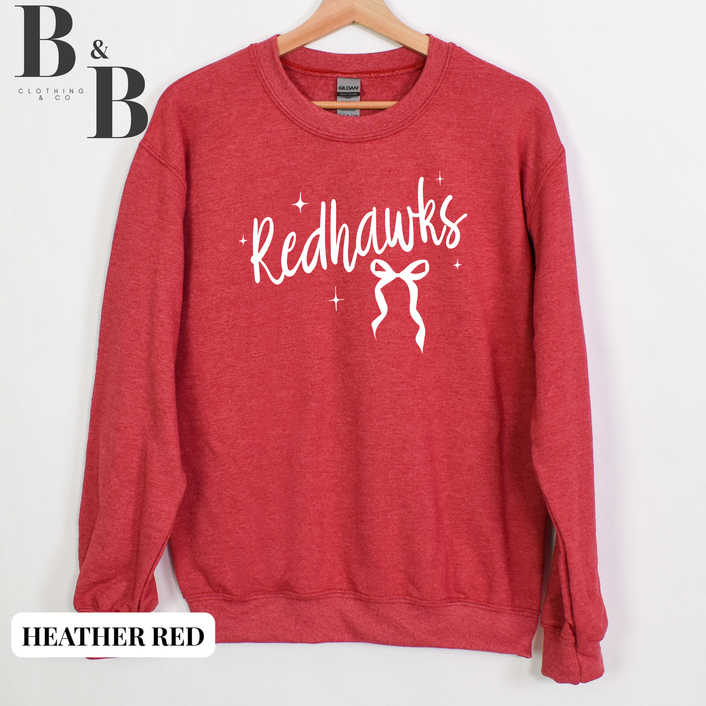 Redhawks Sparkle + Bow Crewnecks