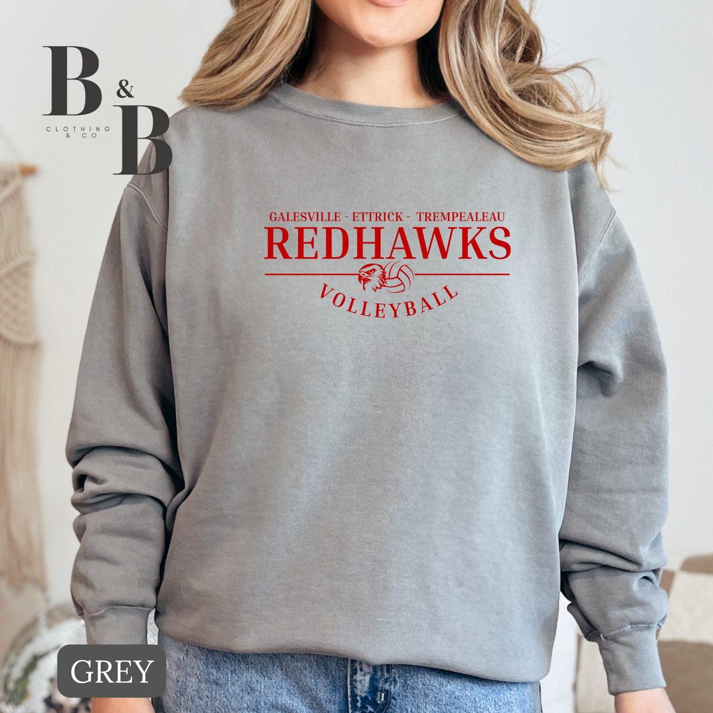 G-E-T Redhawk Volleyball Comfort Colors