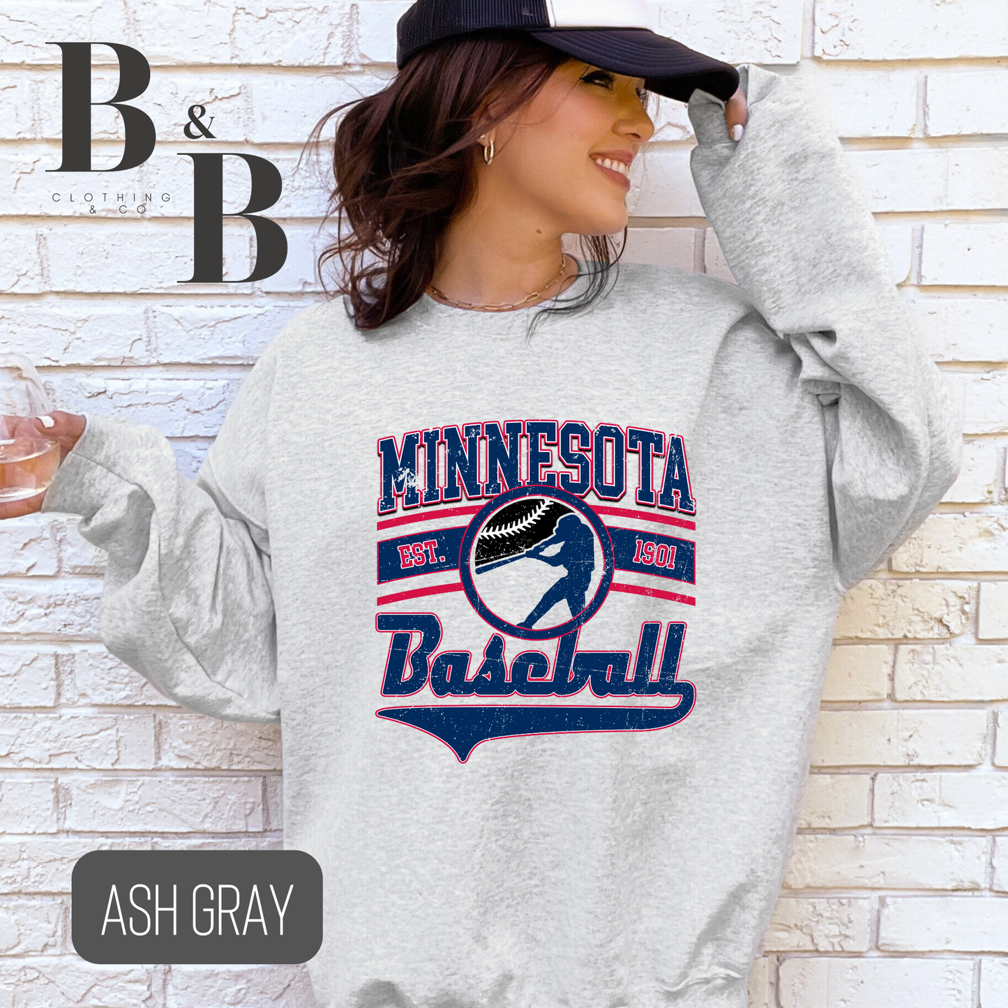 Minnesota Baseball Sweatshirt- Adult