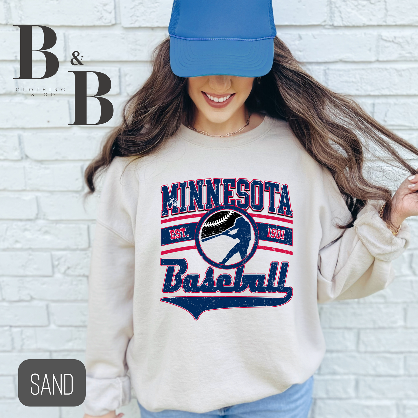 Minnesota Baseball Sweatshirt- Adult