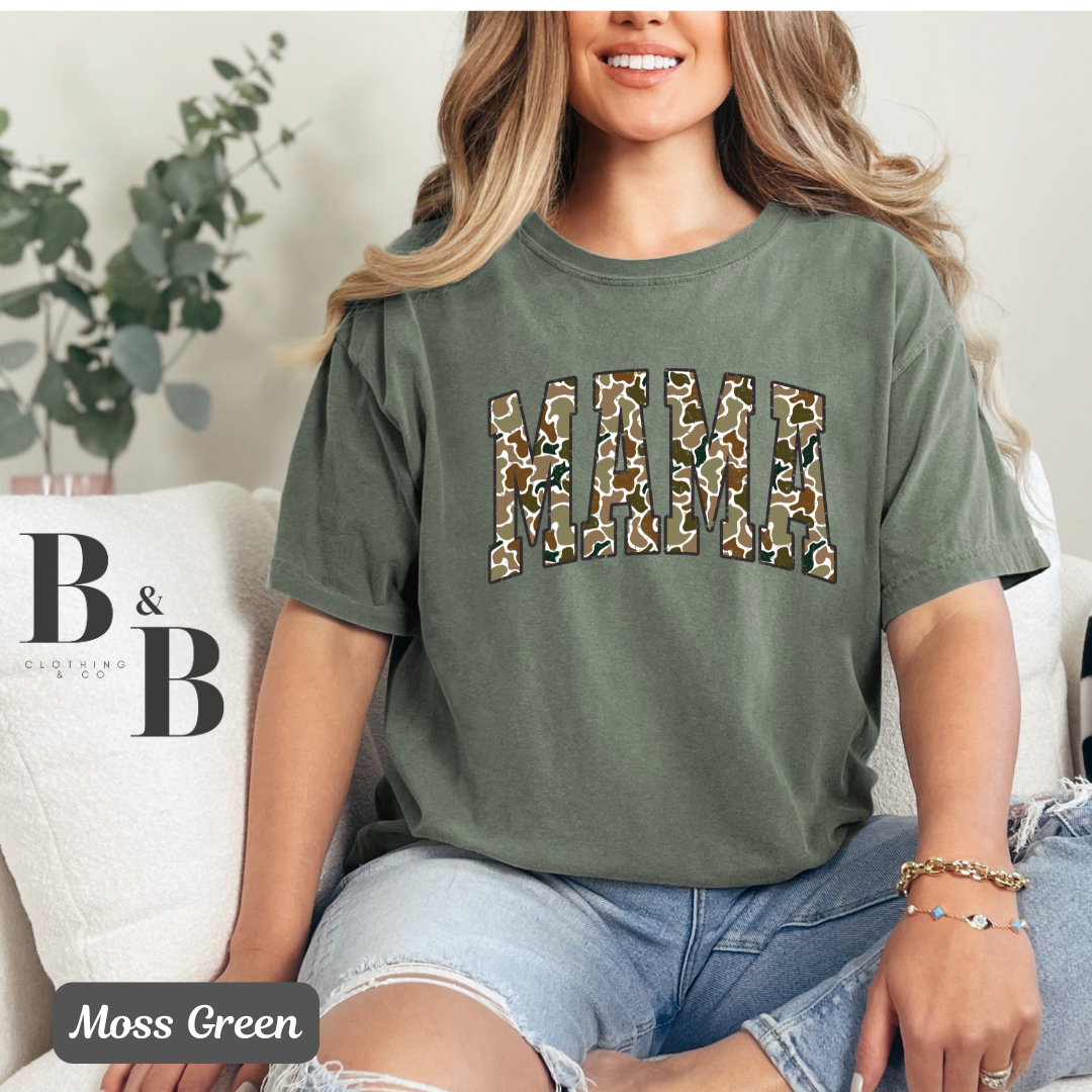 MAMA- Retro Camo Tees