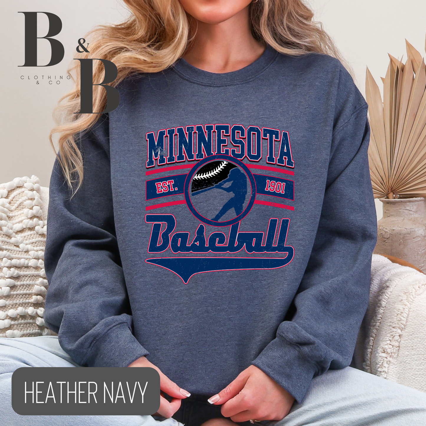 Minnesota Baseball Sweatshirt- Adult