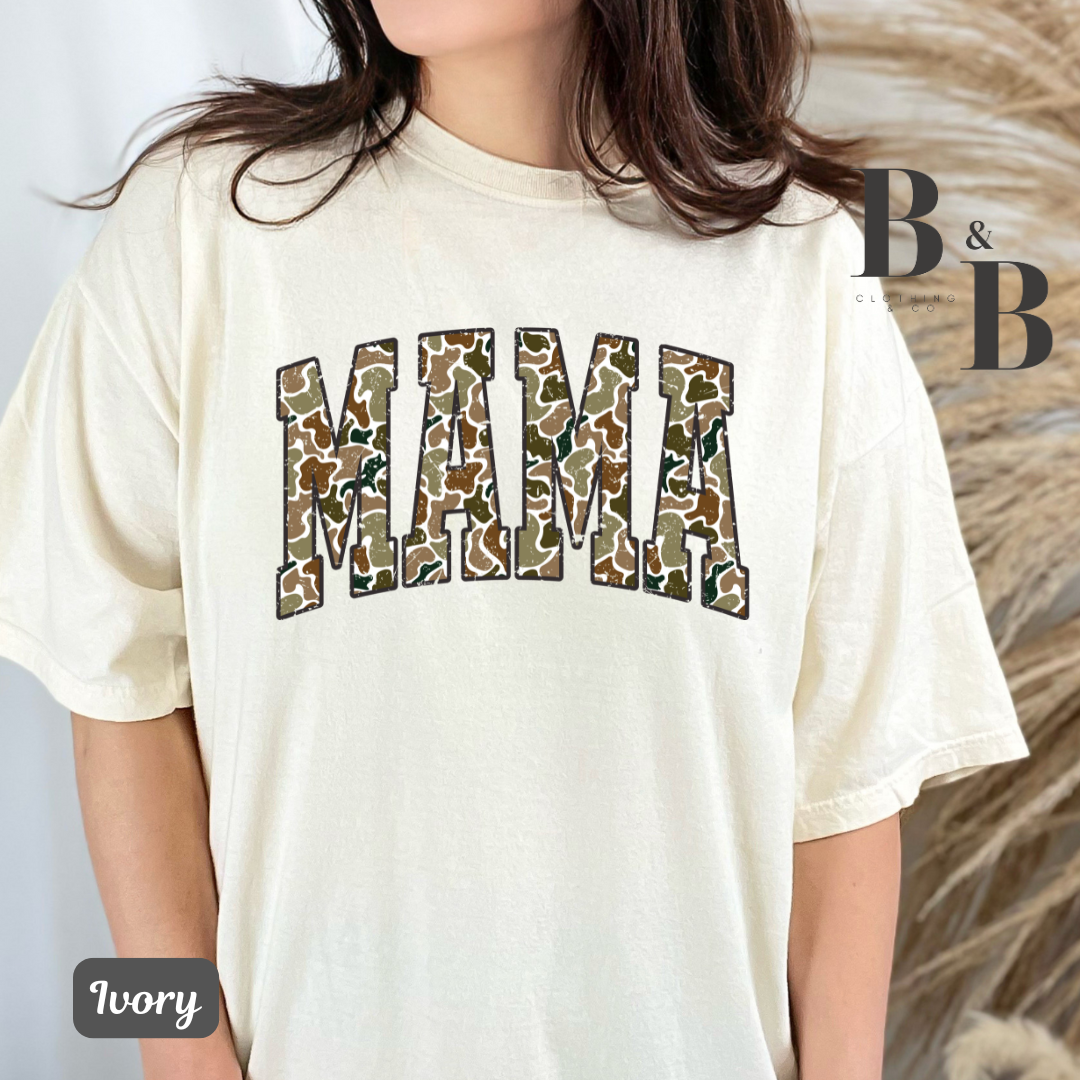 MAMA- Retro Camo Tees