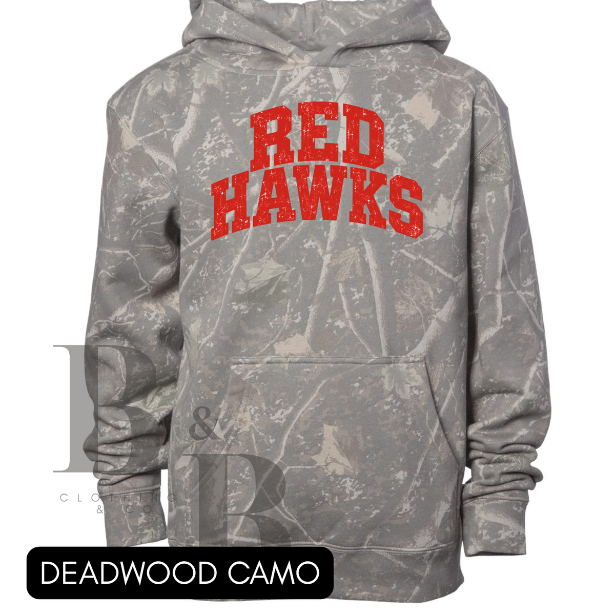 Redhawk Youth Camo Hoodies