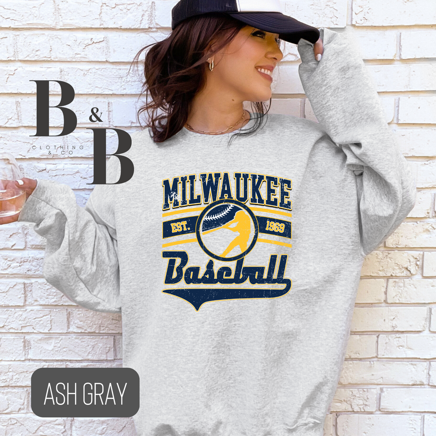 Milwaukee Baseball Sweatshirt- Youth