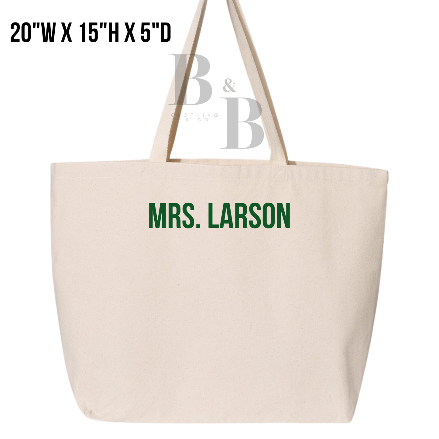 Large Canvas Tote