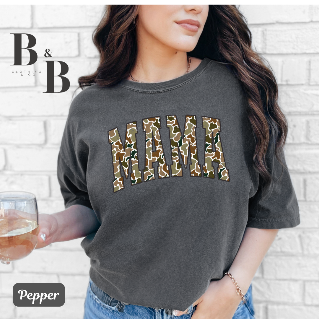 MAMA- Retro Camo Tees