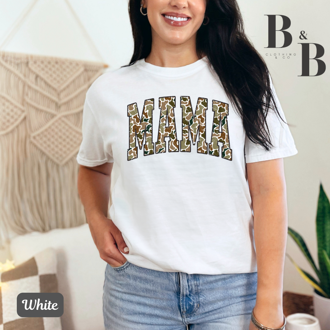 MAMA- Retro Camo Tees