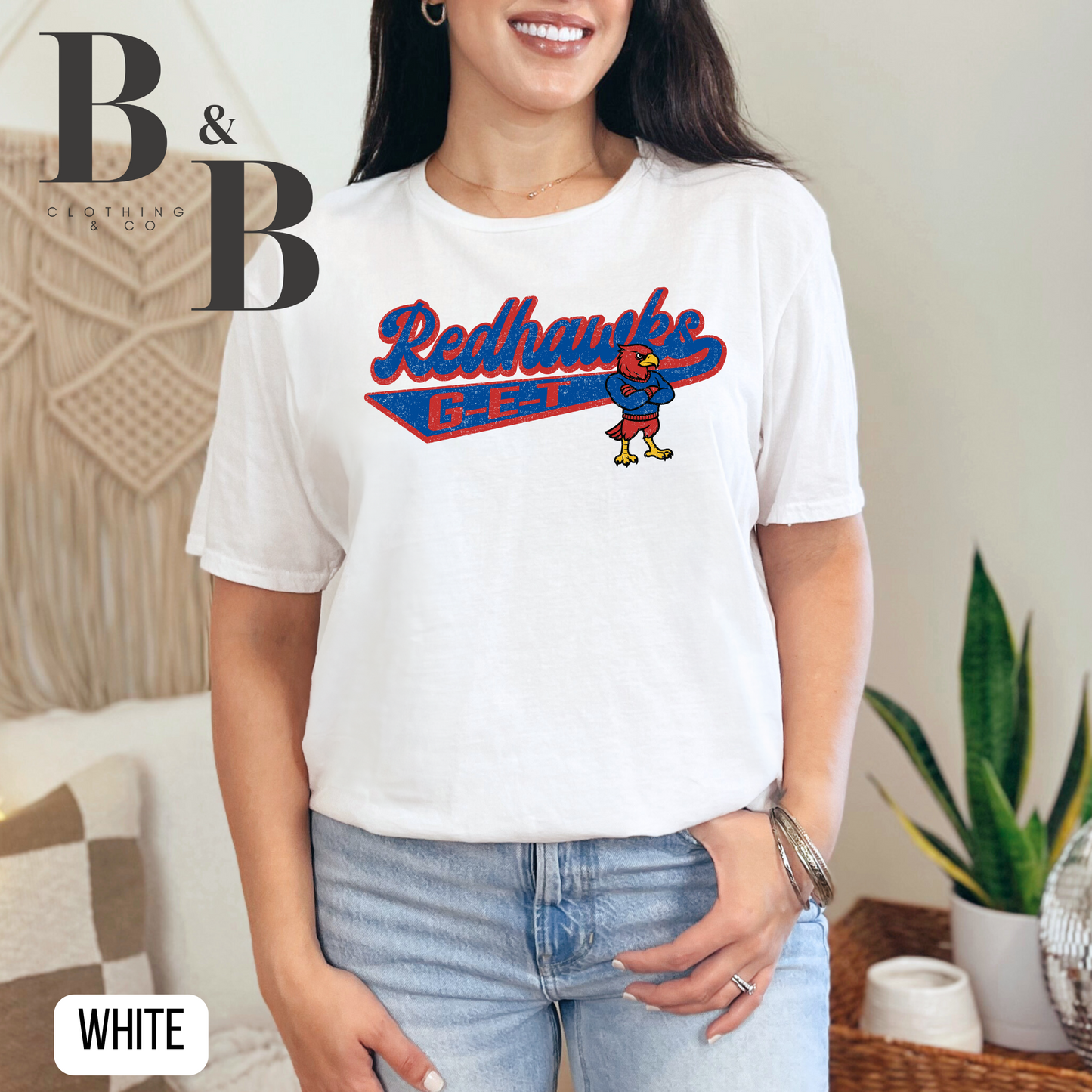 G-E-T Redhawks Mascot Tee