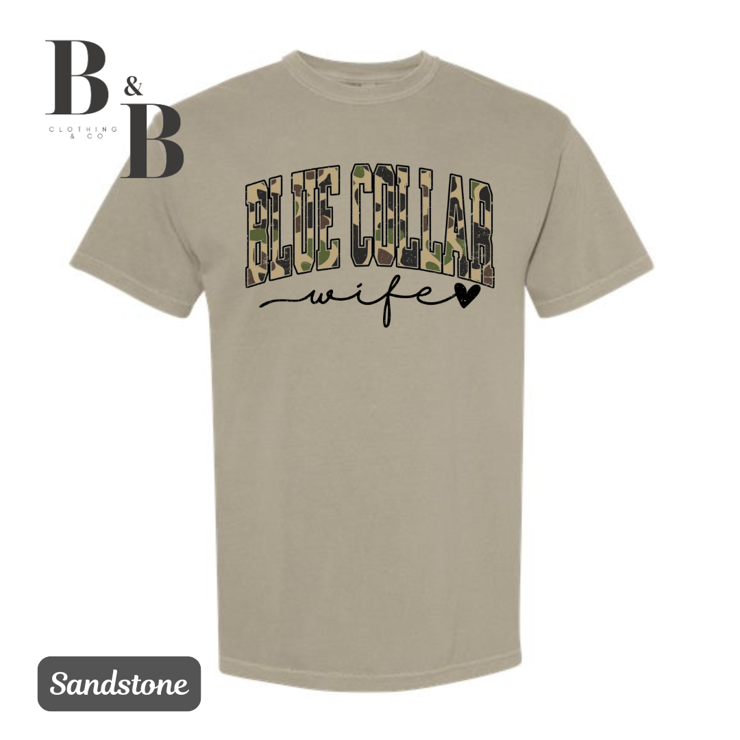 Blue Collar Wife Camo Tees