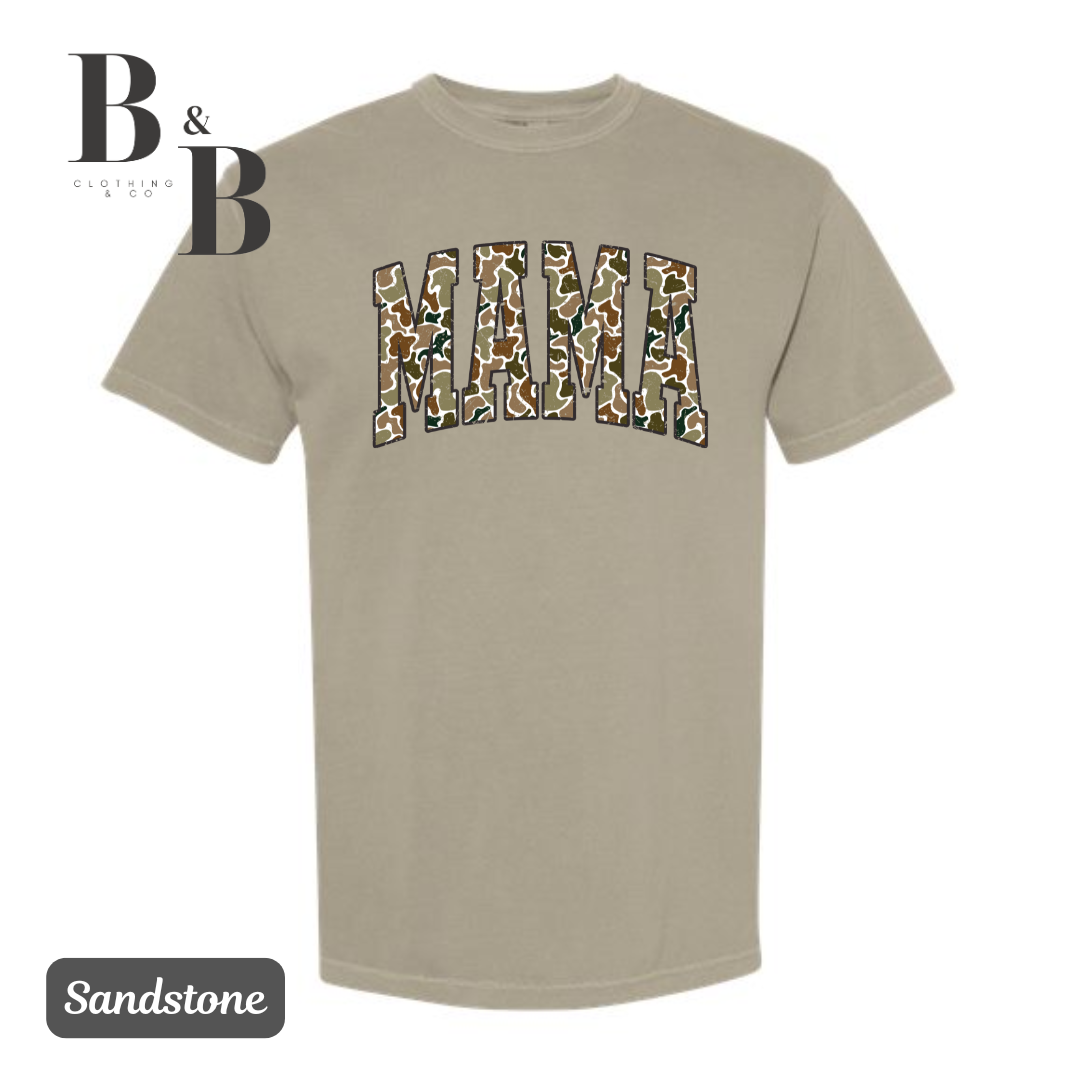 MAMA- Retro Camo Tees