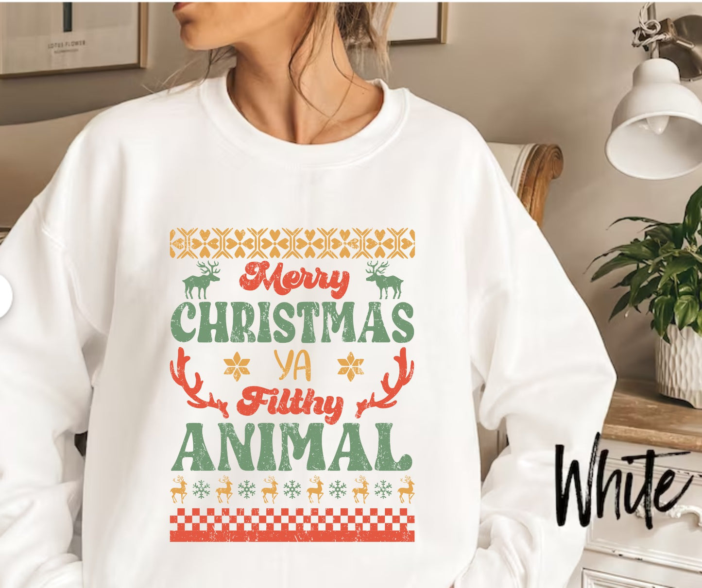 Merry Christmas Ya Filthy Animal Color