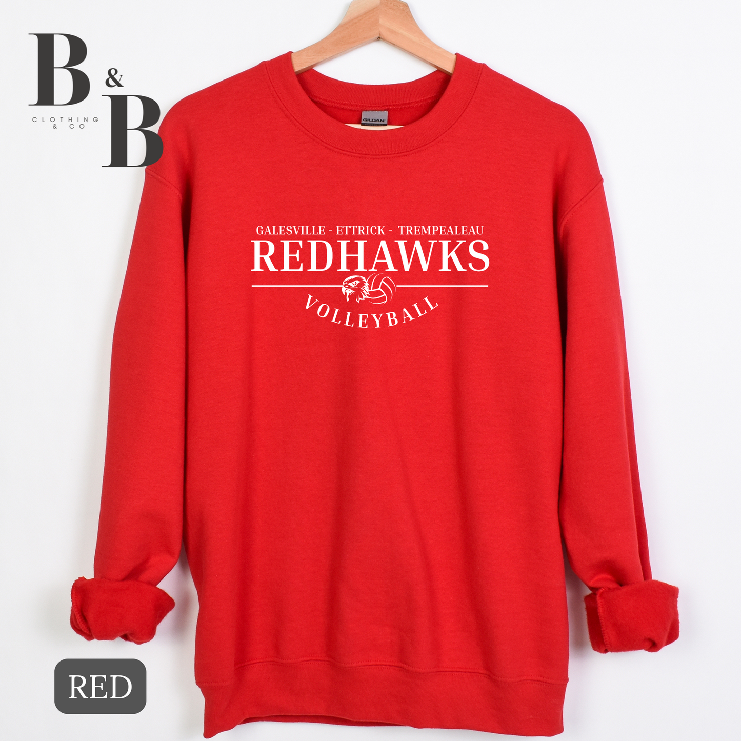 REDHAWKS Volleyball Tee/Crewneck/Hoodie YOUTH