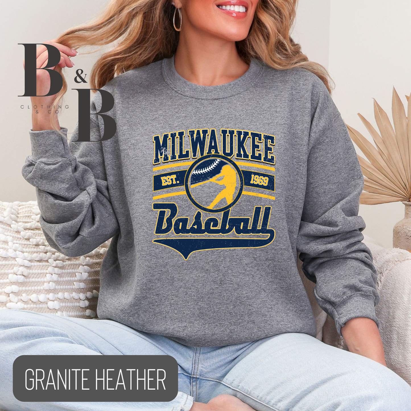 Milwaukee Baseball Sweatshirt- Youth