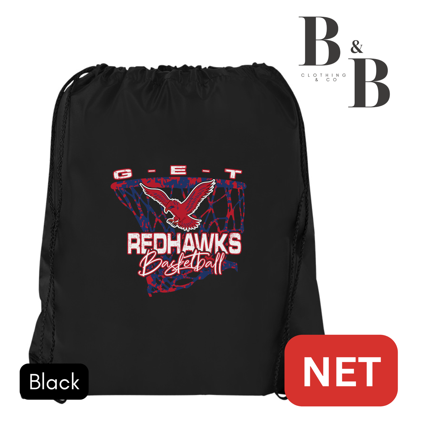 G-E-T Basketball Drawstring Backpack