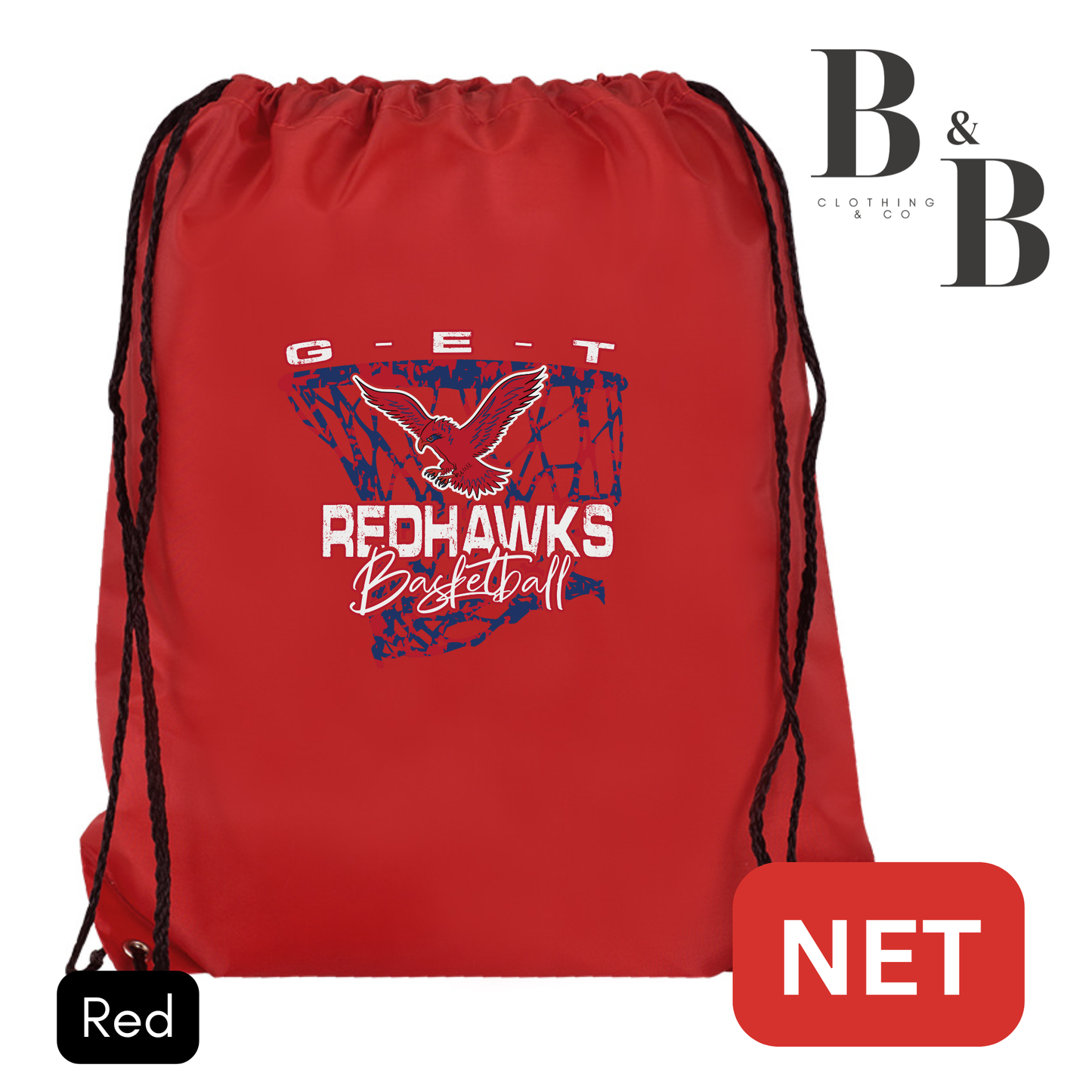 G-E-T Basketball Drawstring Backpack