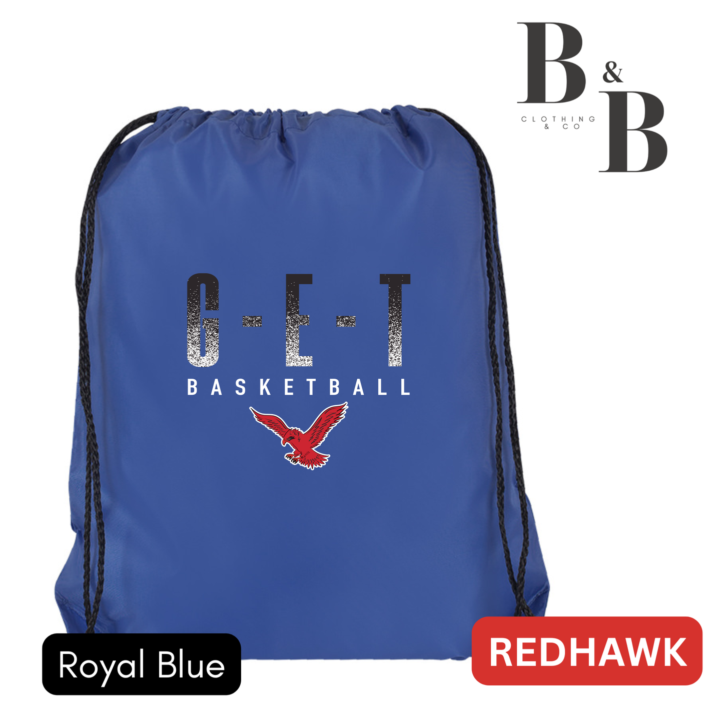 G-E-T Basketball Drawstring Backpack