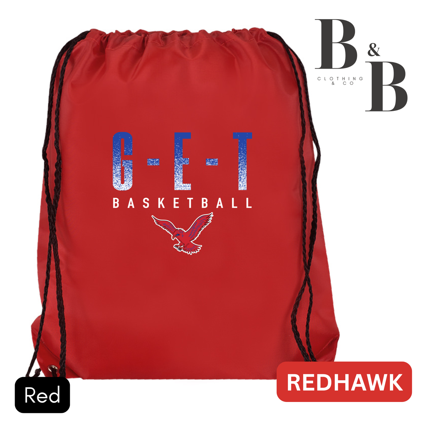 G-E-T Basketball Drawstring Backpack