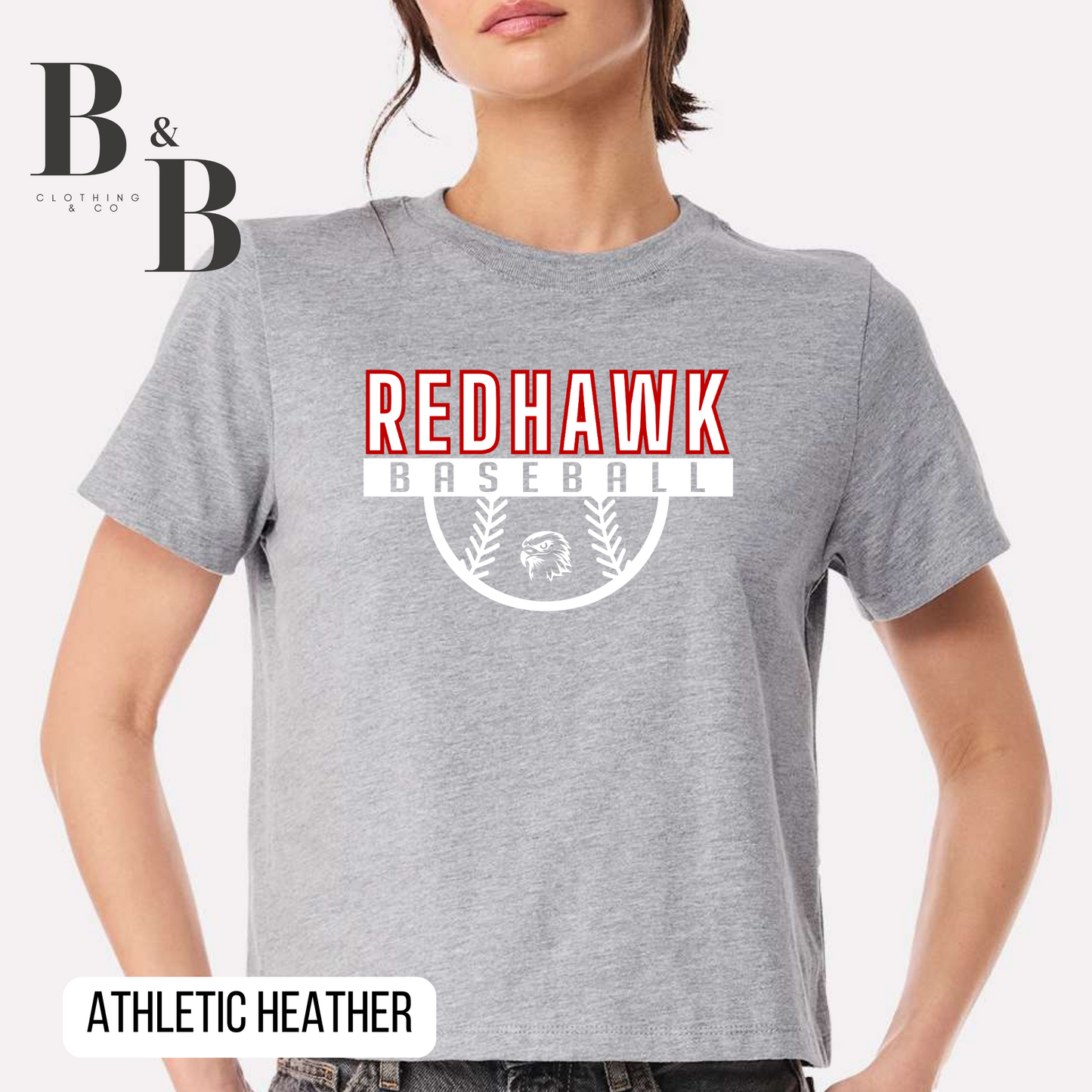Redhawk Baseball Women's Boxy Tee