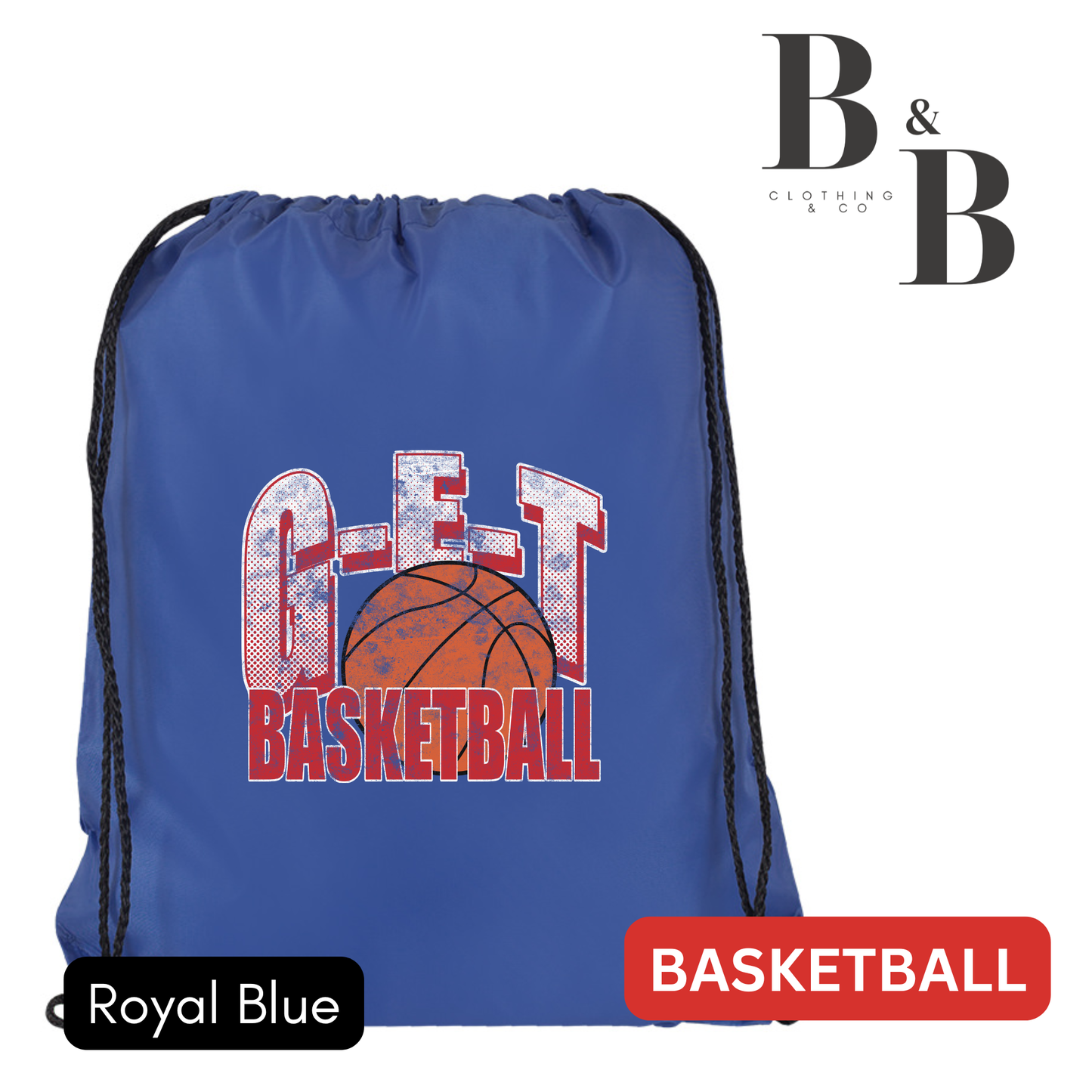 G-E-T Basketball Drawstring Backpack
