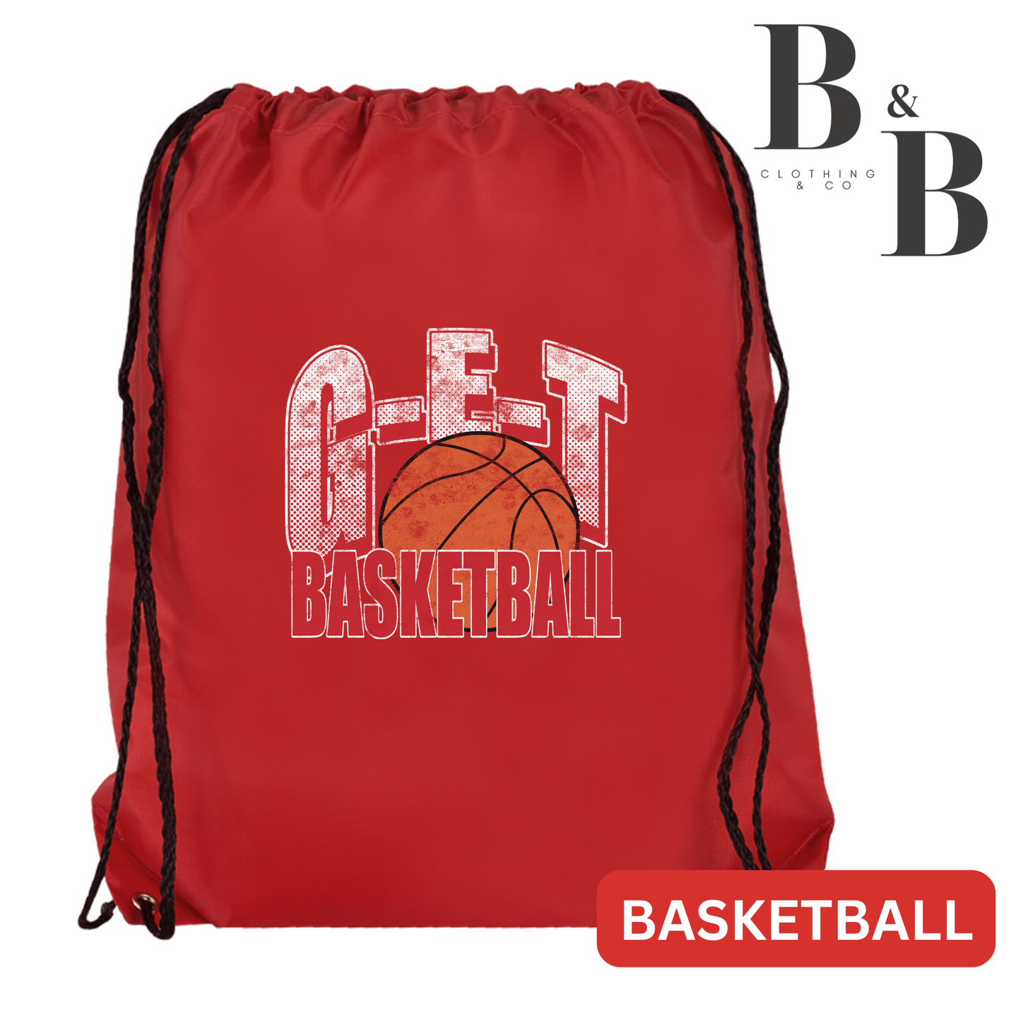 G-E-T Basketball Drawstring Backpack