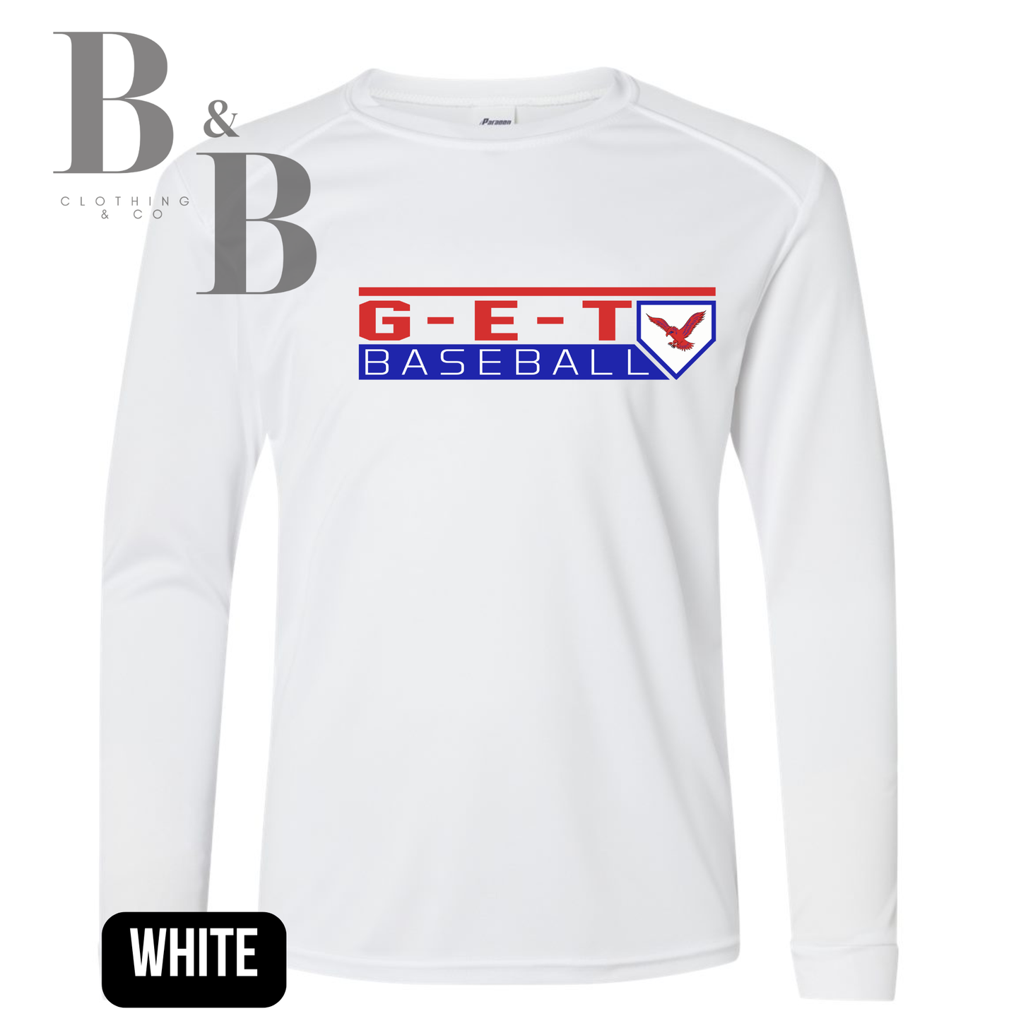 G-E-T Baseball 1 Adult Performance Long Sleeve Shirts