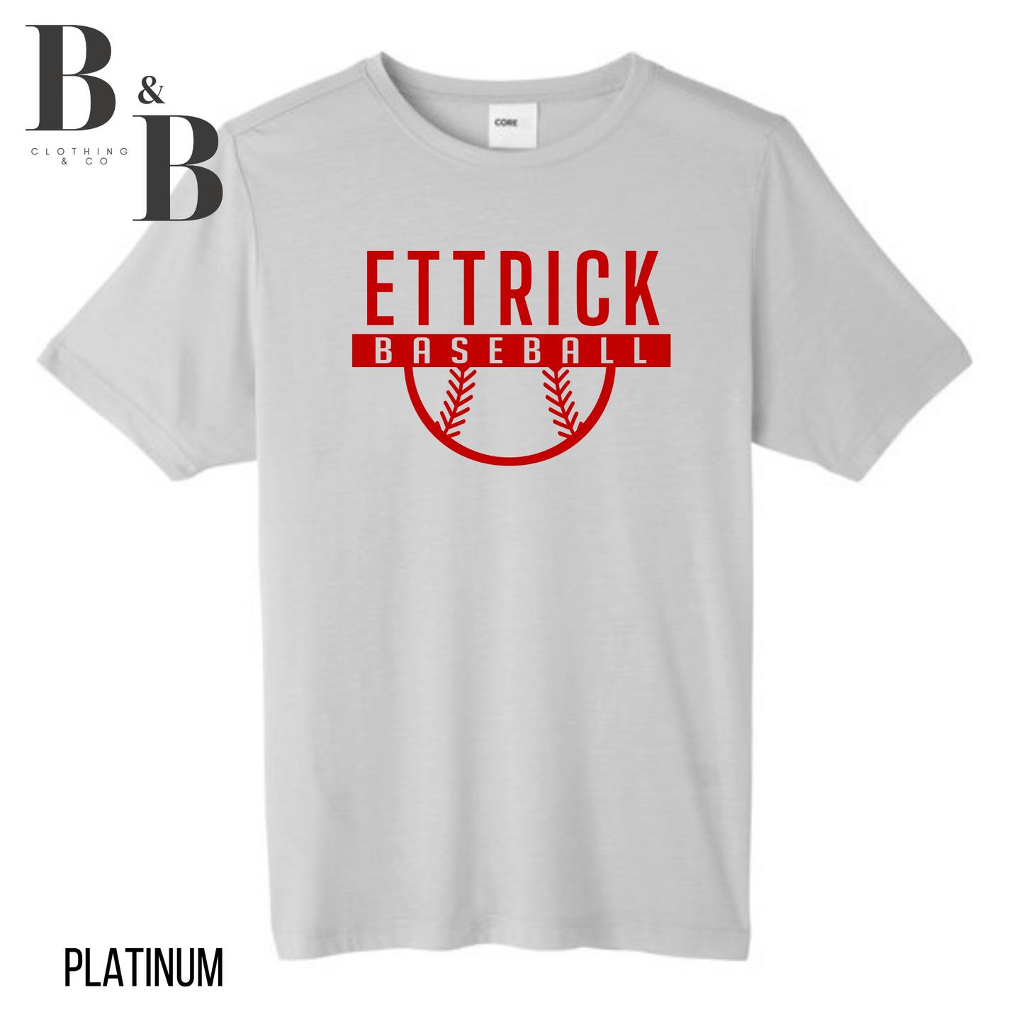 GET/Redhawk/Ettrick Baseball Performance Tee's YOUTH