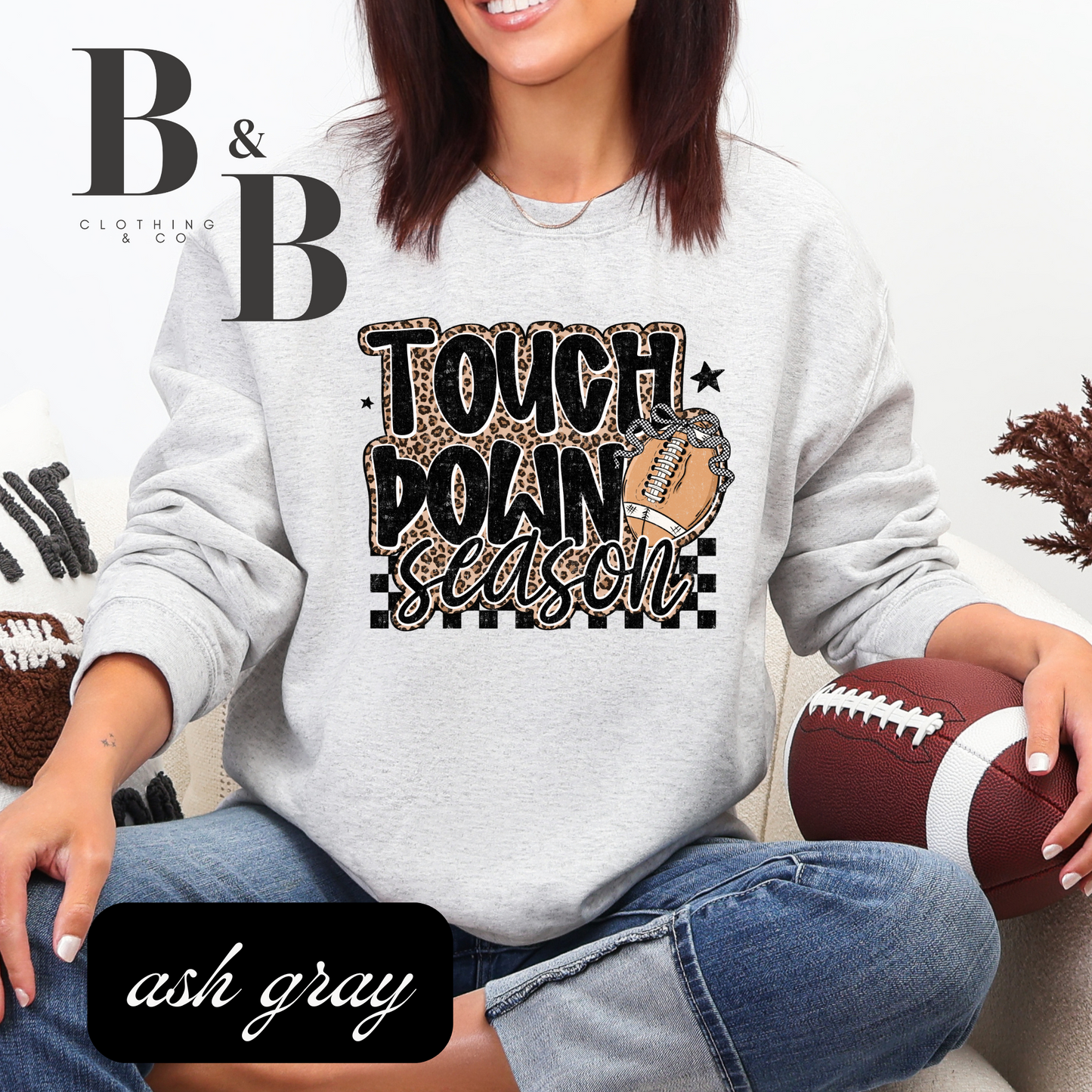 Touch Down Season Tee/Crewneck