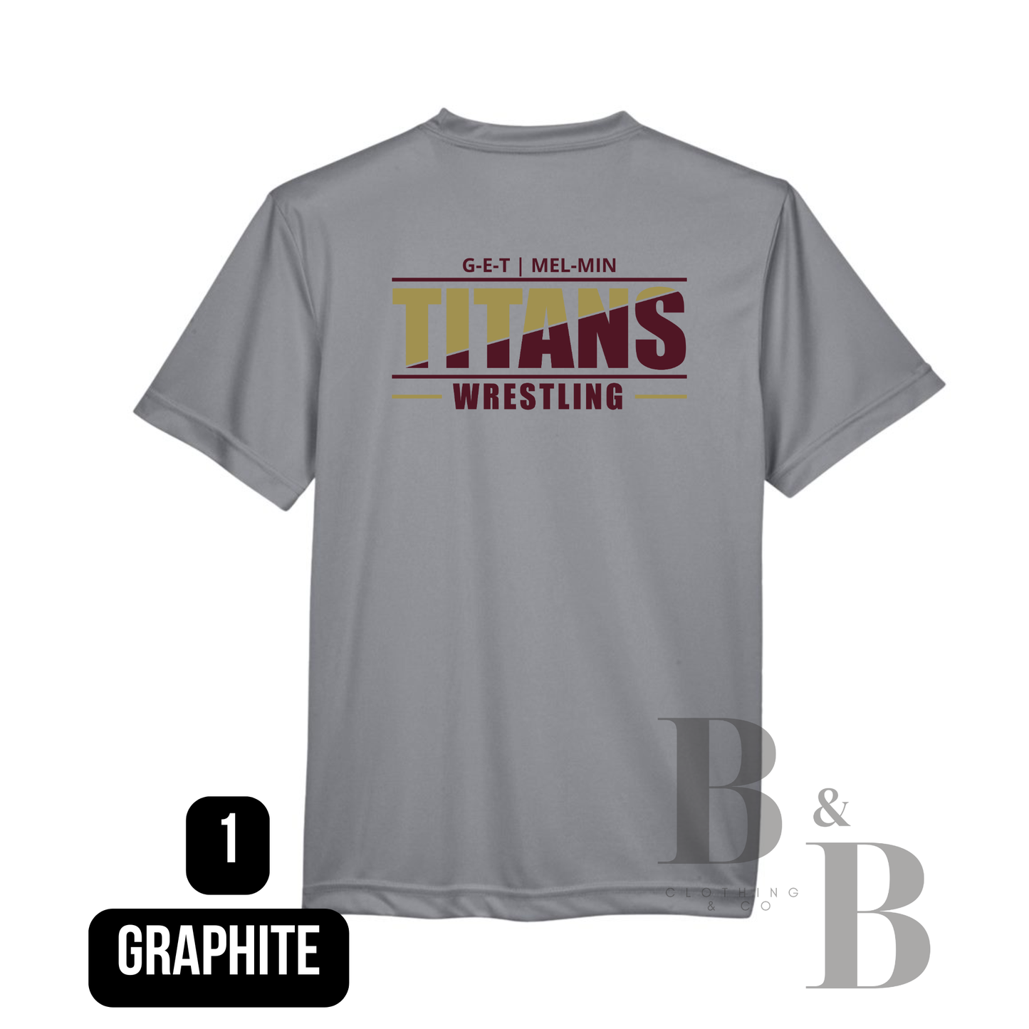 Titan Wrestling Performance Tee Adult & Youth