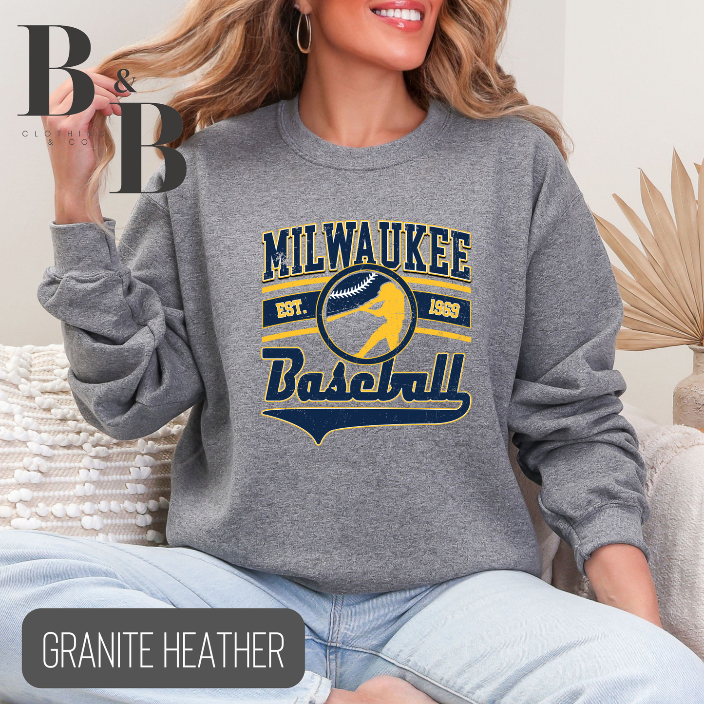Milwaukee Baseball Sweatshirt- Adult
