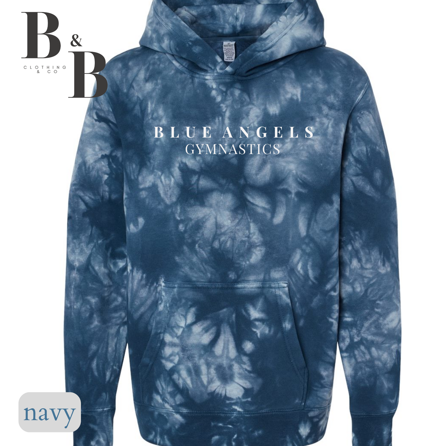 Tie Dye Hoodies- Blue Angels- Adult & Youth