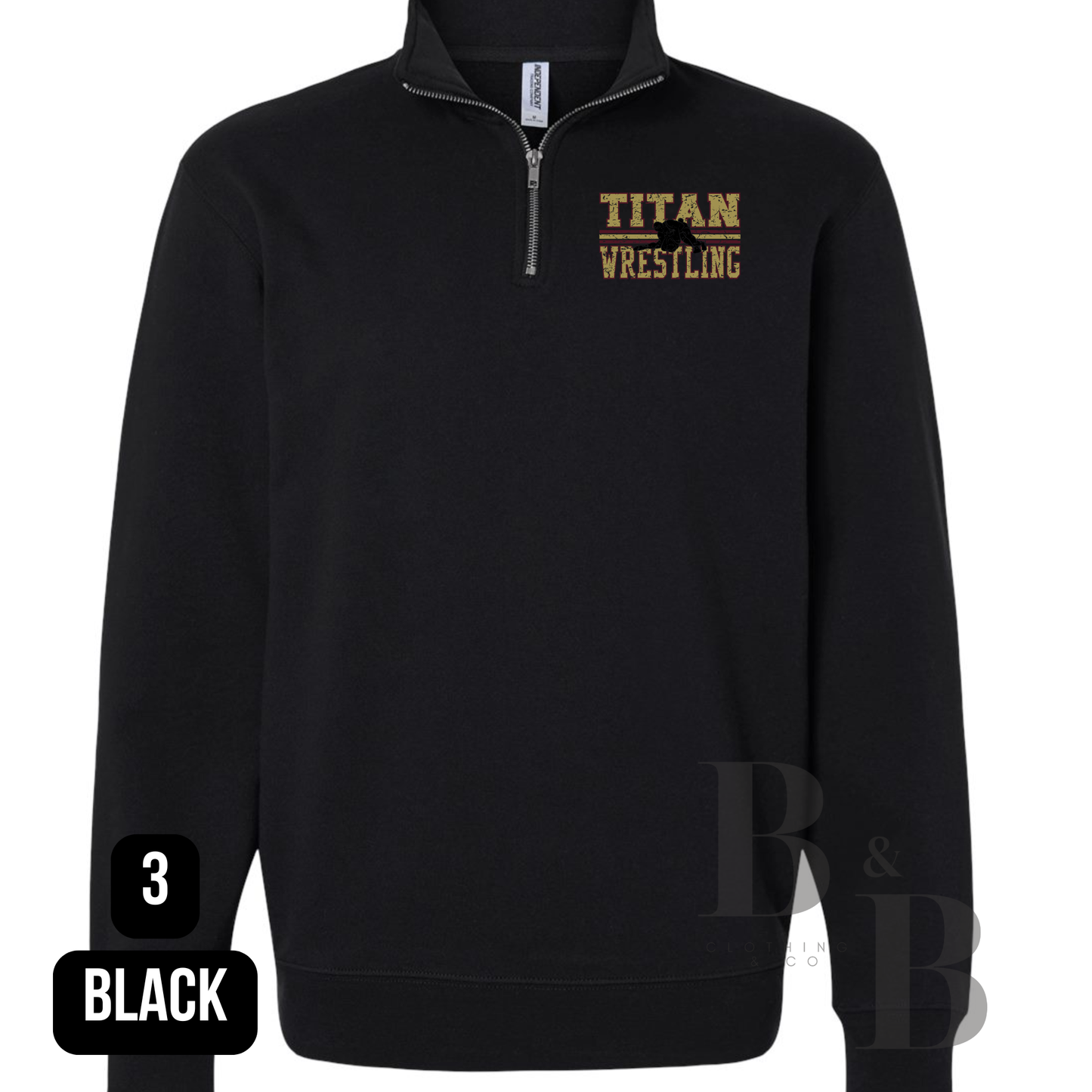 Titan Wrestling Cotton Quarter Zips