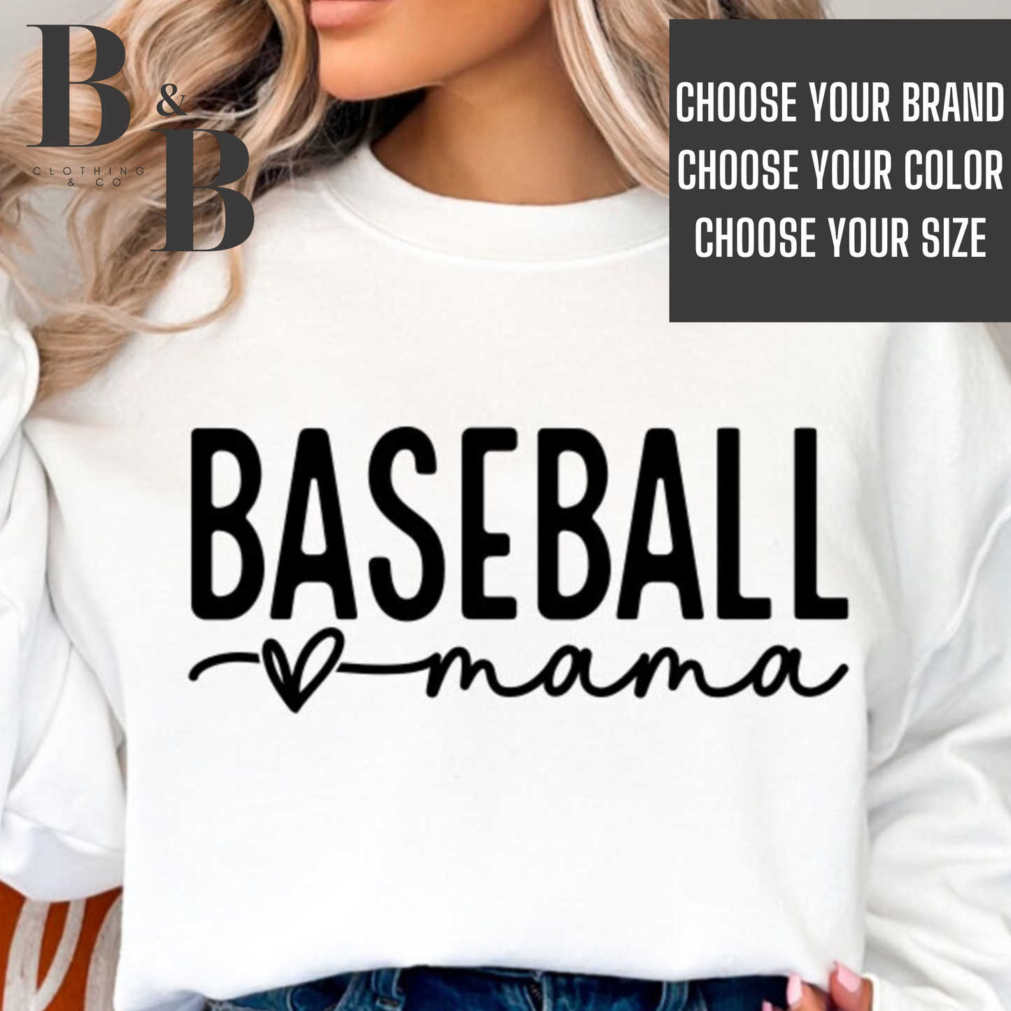 Baseball Mama- Choose your color!