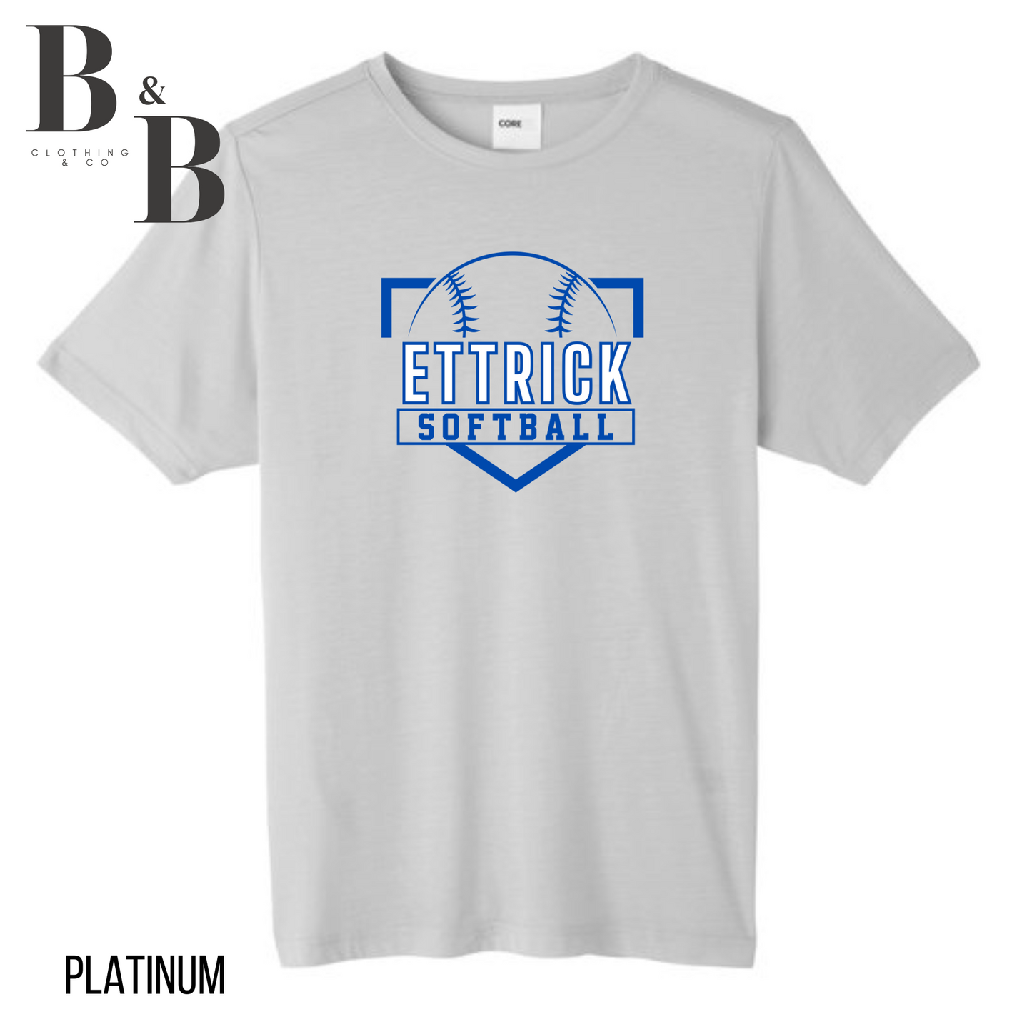Ettrick Softball Performance Tee's - Adult & Youth