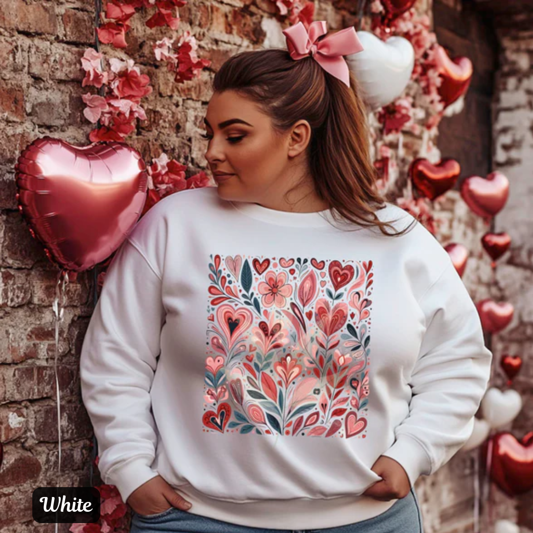 Boho Floral Hearts