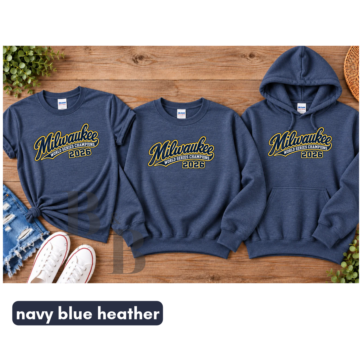 Milwaukee Champions Navy Heather Adult