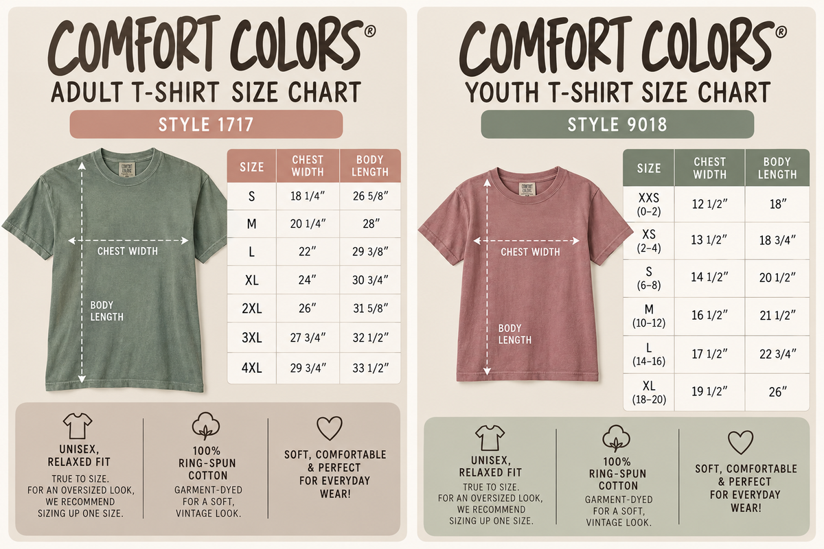 GE Comfort Colors Tee- Adult & Youth